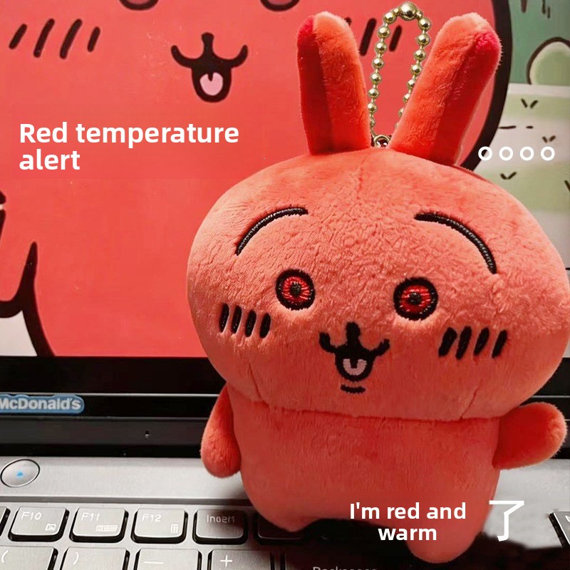 Men Keychain Accessories - jiyi Usagi Red Face Angry Plush