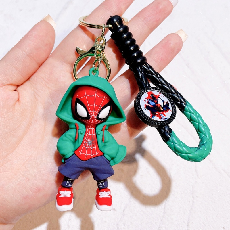 Men Accessories Bag - Cartoon Spider Man Silicone Keychain Marvel