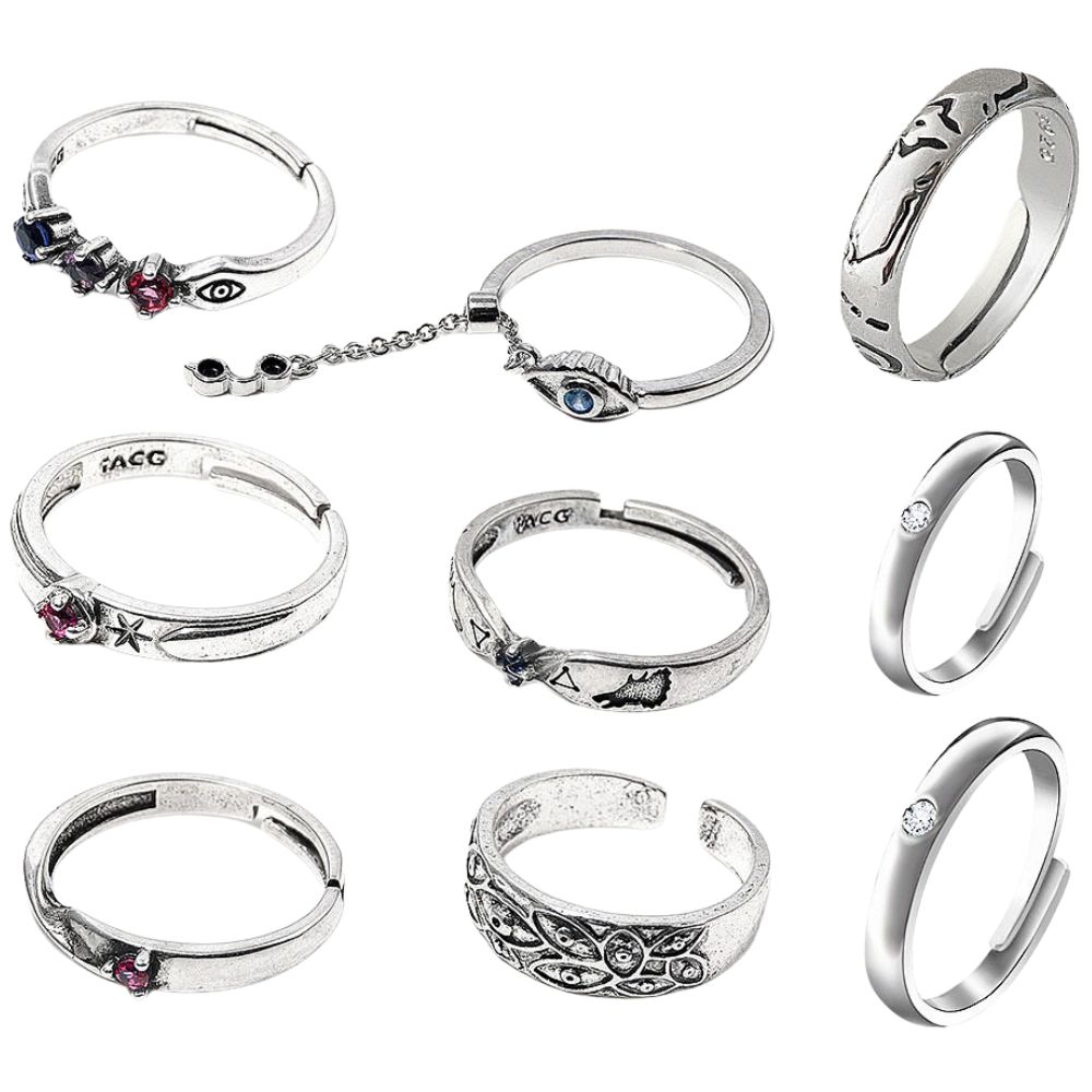 Men Accessories Gift Set - Anime JJK Rings Yuta Okkotsu Cosplay