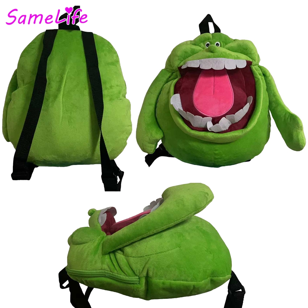 Men Accessories Bag - Green Ghost Slimer Backpack Cosplay Fantasy