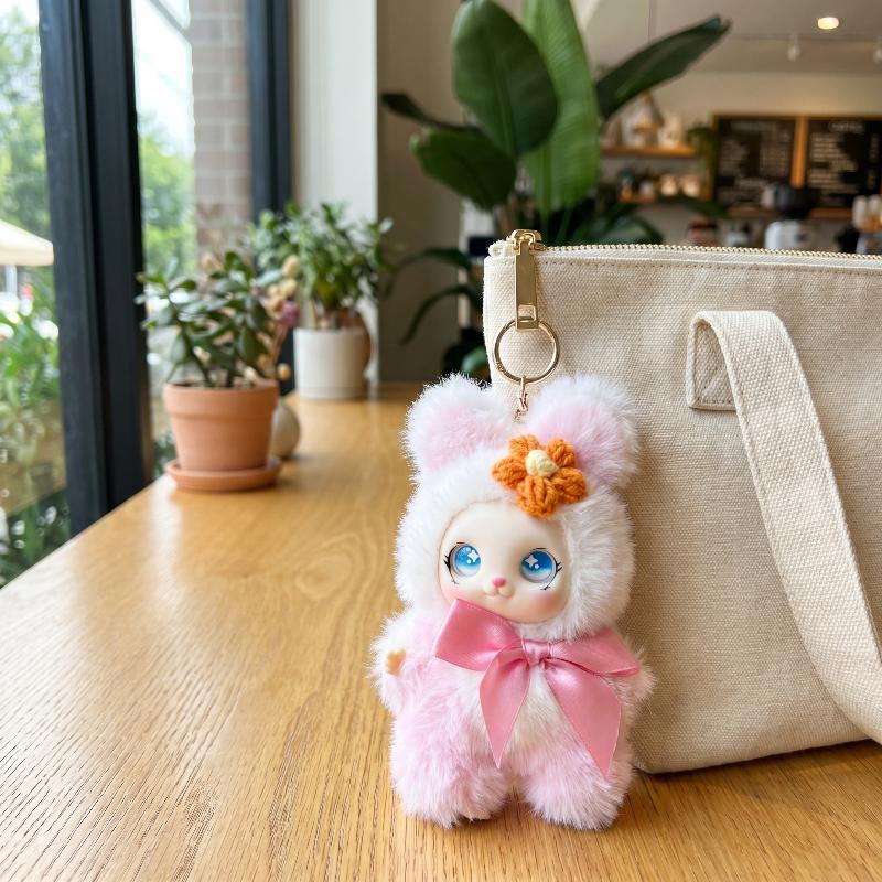 Men Keychain Accessories - Cute Animal Plush Keychain 15cm Kawaii