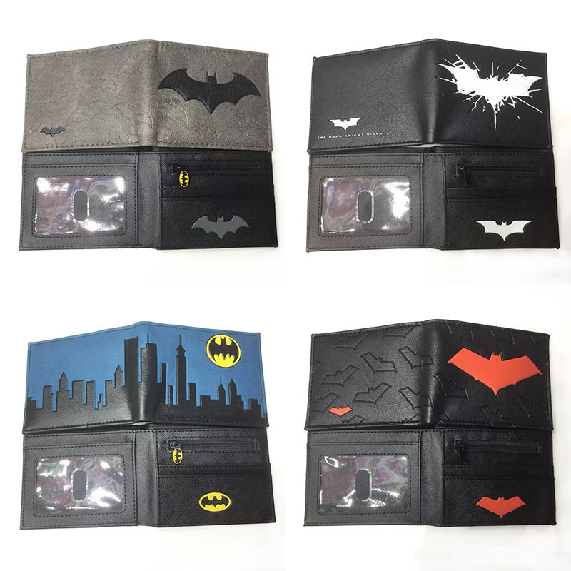 Bifold Leather Wallet - DC Batman Superhero Bifold PU Leather