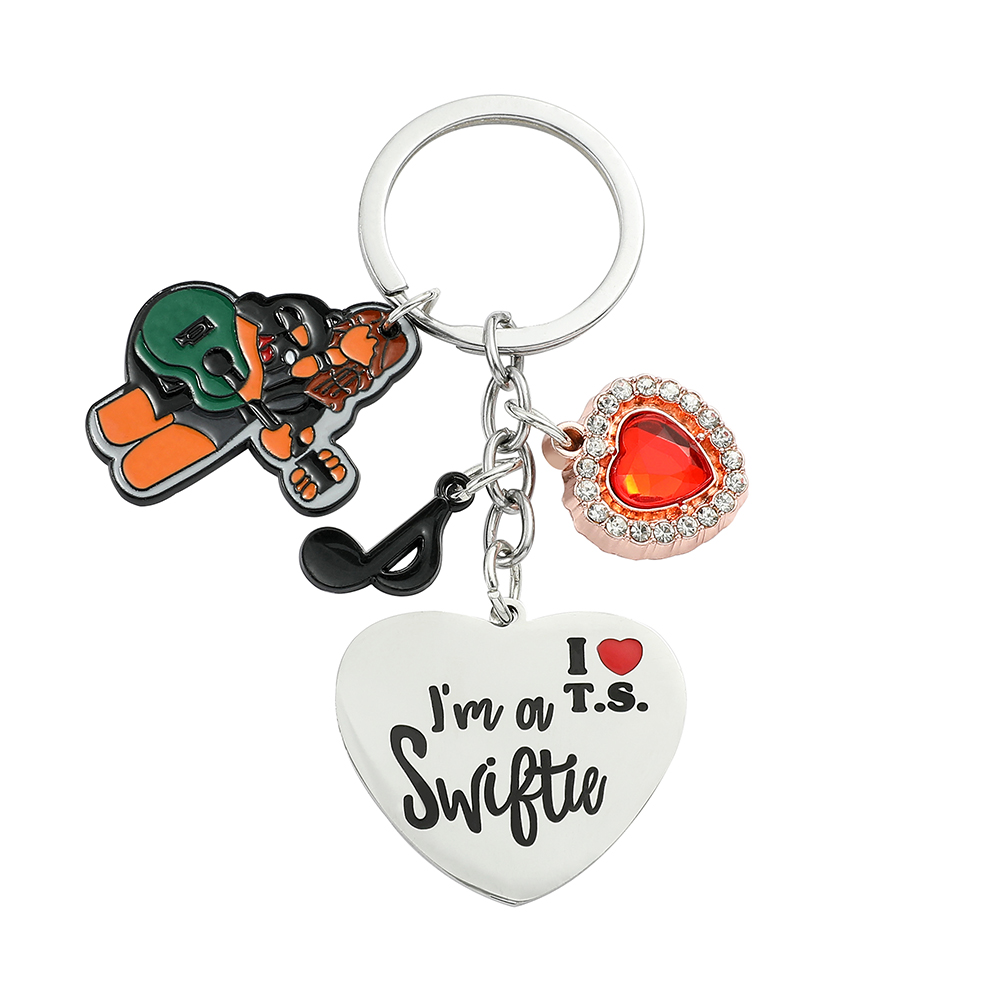 Men Accessories Bag - Taylor Keychain Fans Collect Stainless Heart