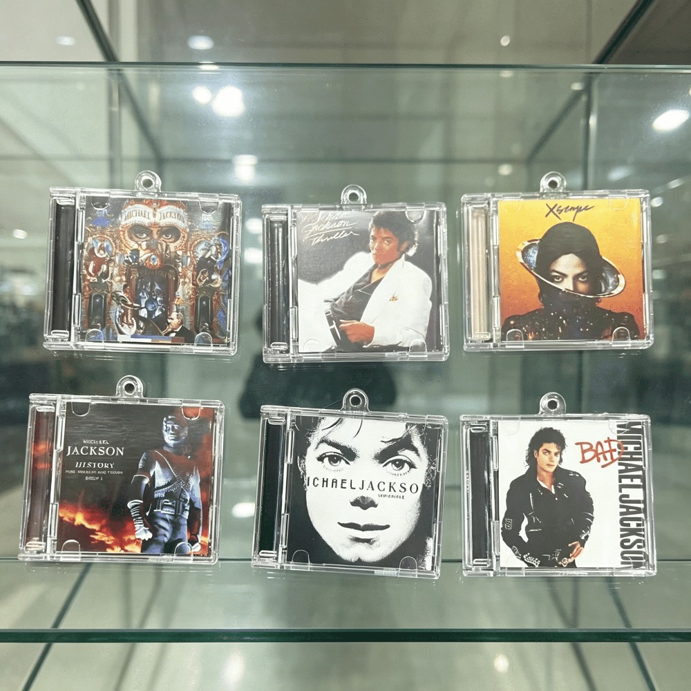 Men Keychain Accessories - Michael Jackson Merch Mini CD Album
