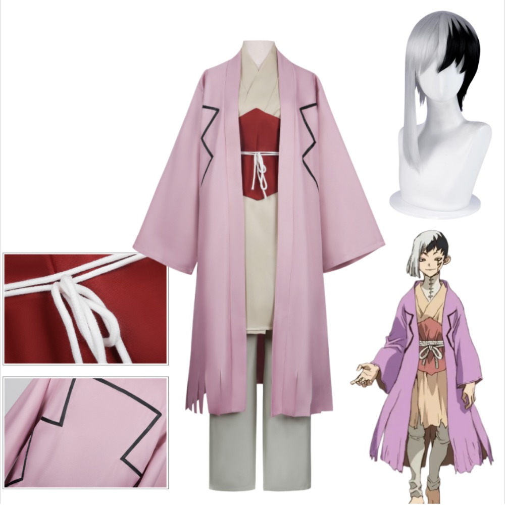 Men Accessories Korea - Gen Asagiri Cosplay Costume Jacket with