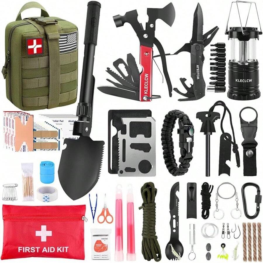 Men Accessories Kit Bag - Survival Kit And First Aid Kit,