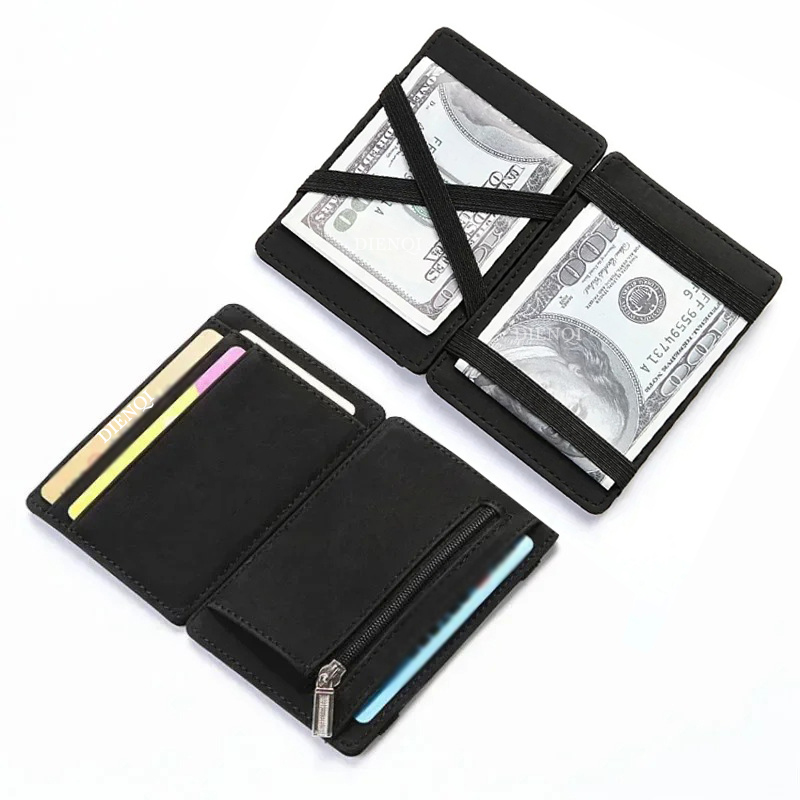 PU Leather Magic Wallet Men Bu - огляд і ціна Bifold Leather Wallet