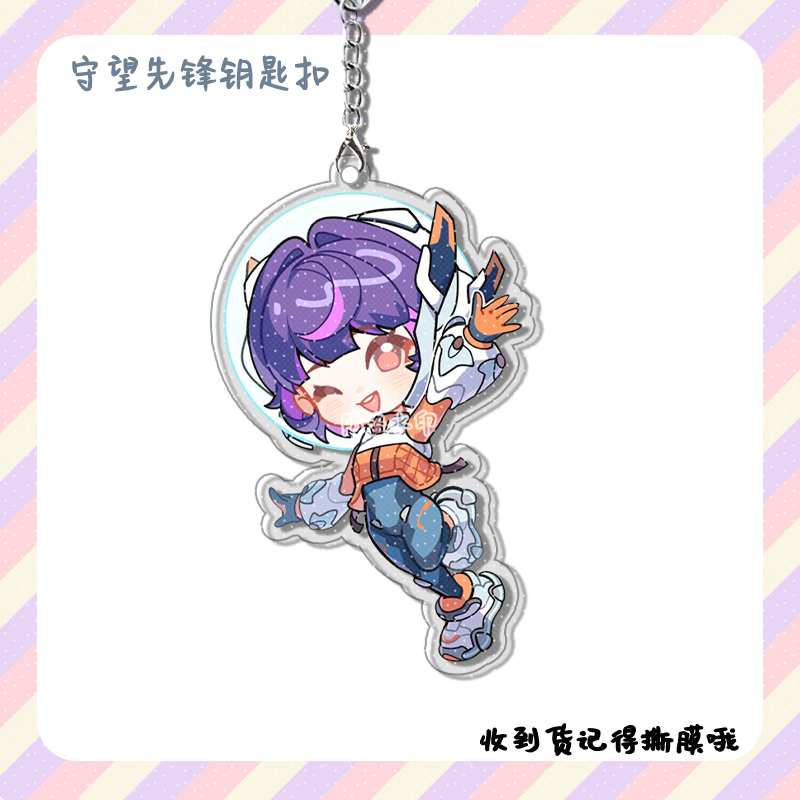 4pcs Anime Game Overwatch  Col - огляд і ціна Men Keychain Accessories
