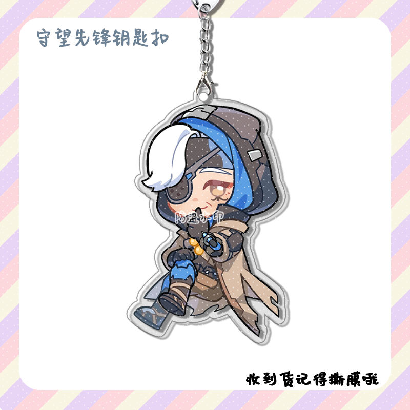 4pcs Anime Game Overwatch  Col - огляд і ціна Men Keychain Accessories