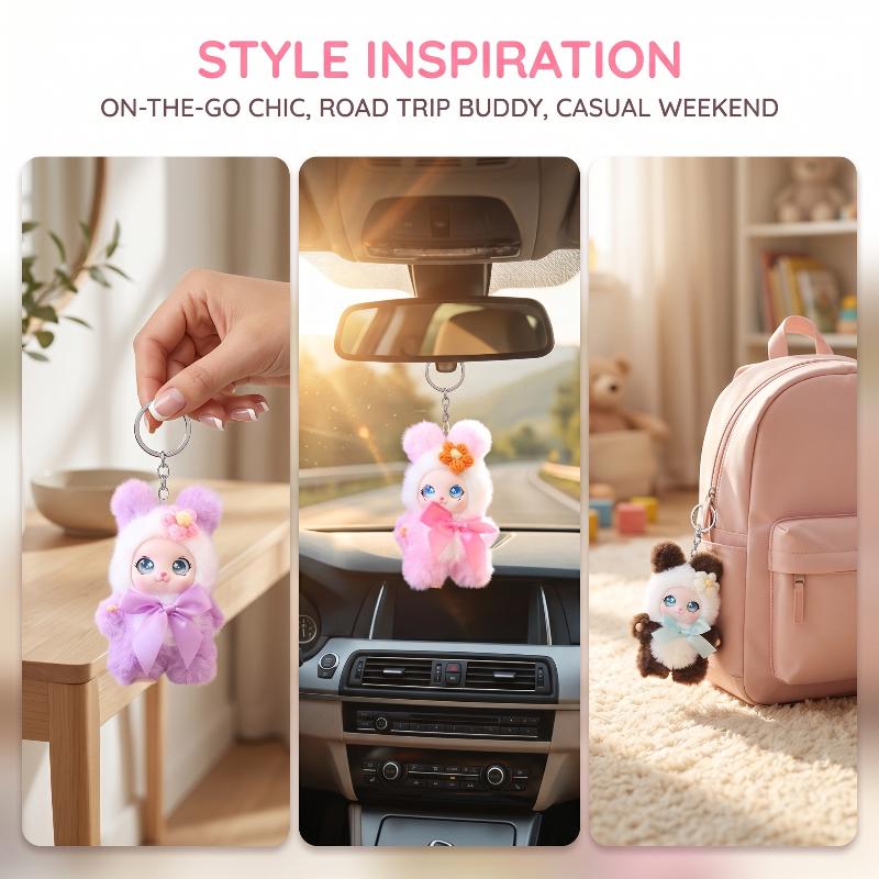 Cute Animal Plush Keychain 15c - огляд і ціна Men Keychain Accessories
