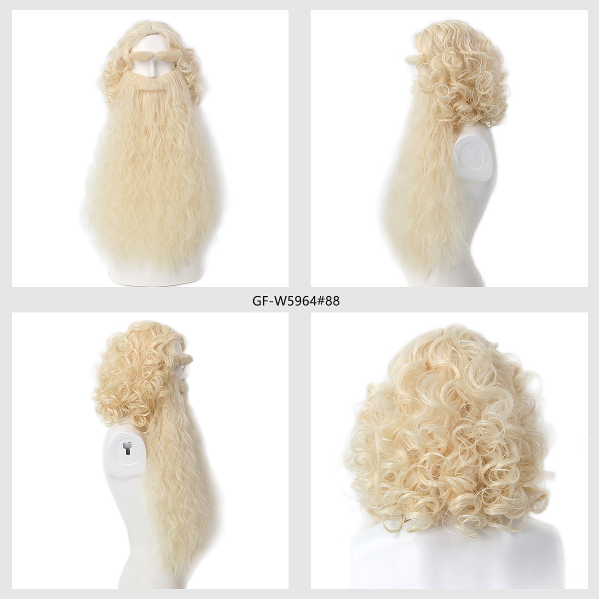 Christmas Santa Claus Hair Wig - огляд і ціна Men Accessories Style