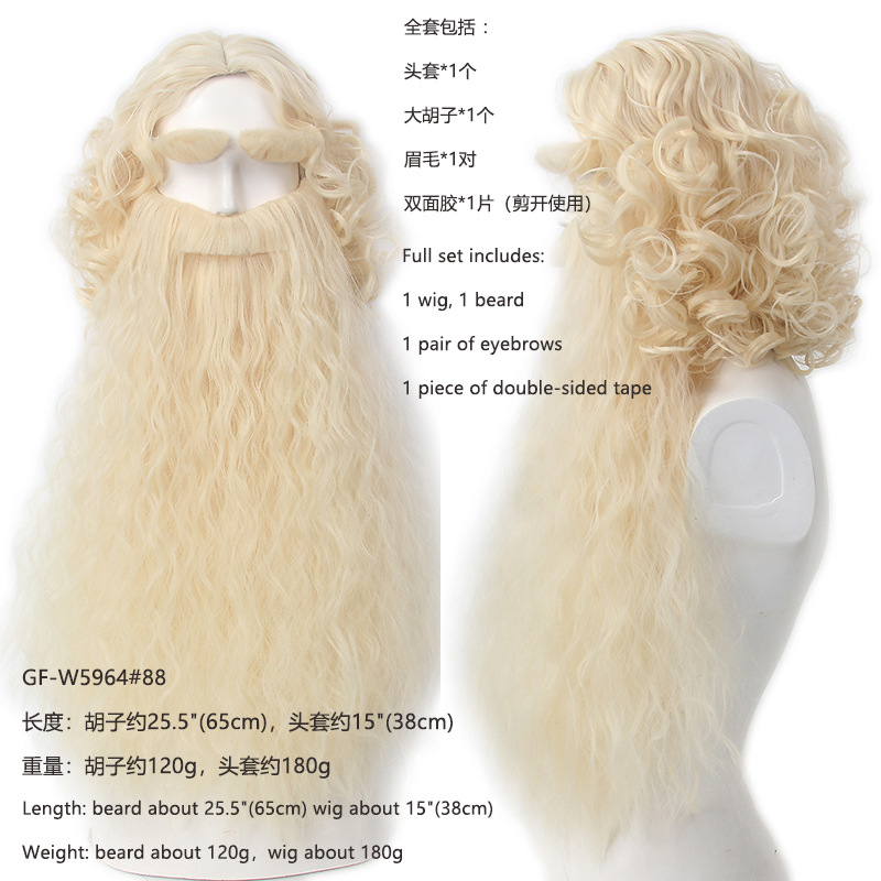Christmas Santa Claus Hair Wig - огляд і ціна Men Accessories Style