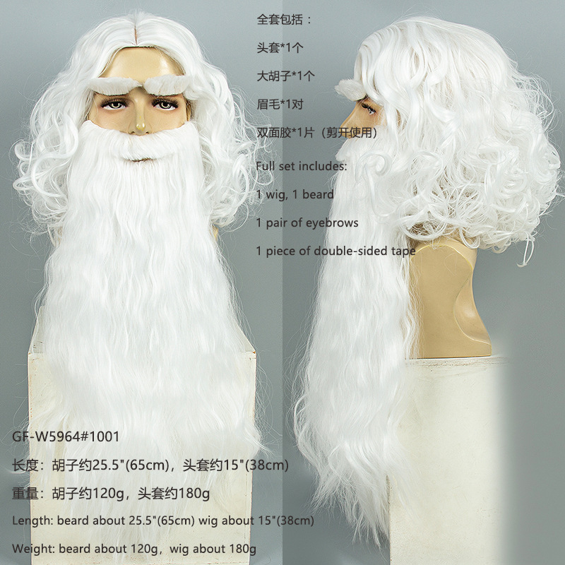 Christmas Santa Claus Hair Wig - огляд і ціна Men Accessories Style