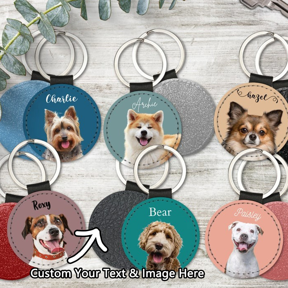 Custom Pet Photo Keychain Pers - огляд і ціна Men Keychain Accessories
