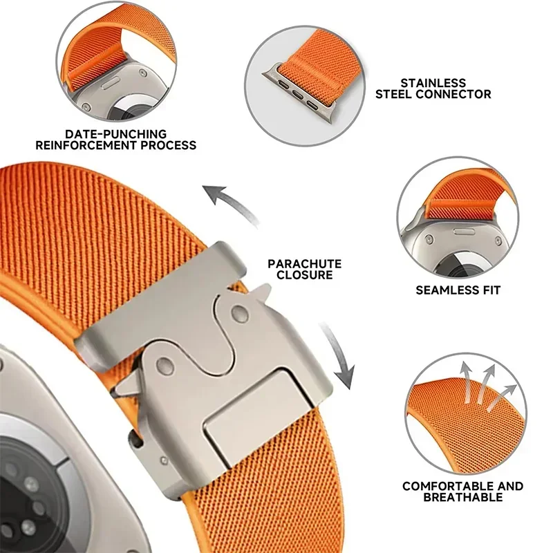 Nylon Strap for Apple Watch ba - огляд і ціна Men Accessories Website