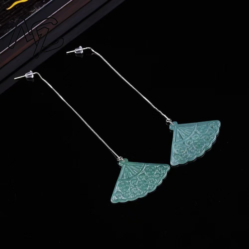 Natural Blue Water Emerald Jad - огляд і ціна Men'S Accessories Drop Shipping