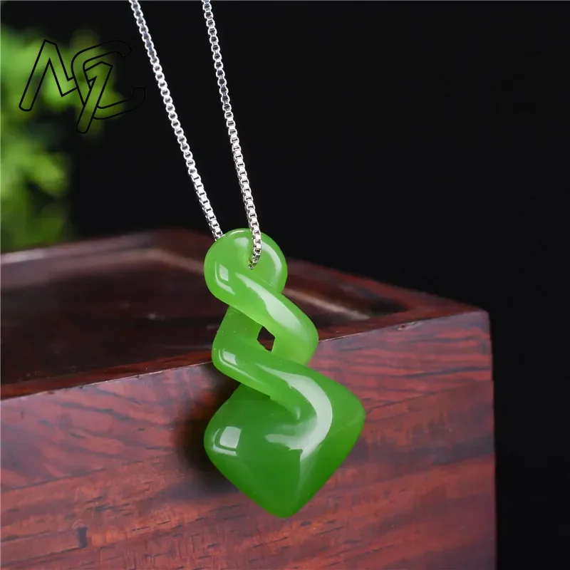 Natural Hetian Jade Green Colo - огляд і ціна Men'S Accessories Drop Shipping