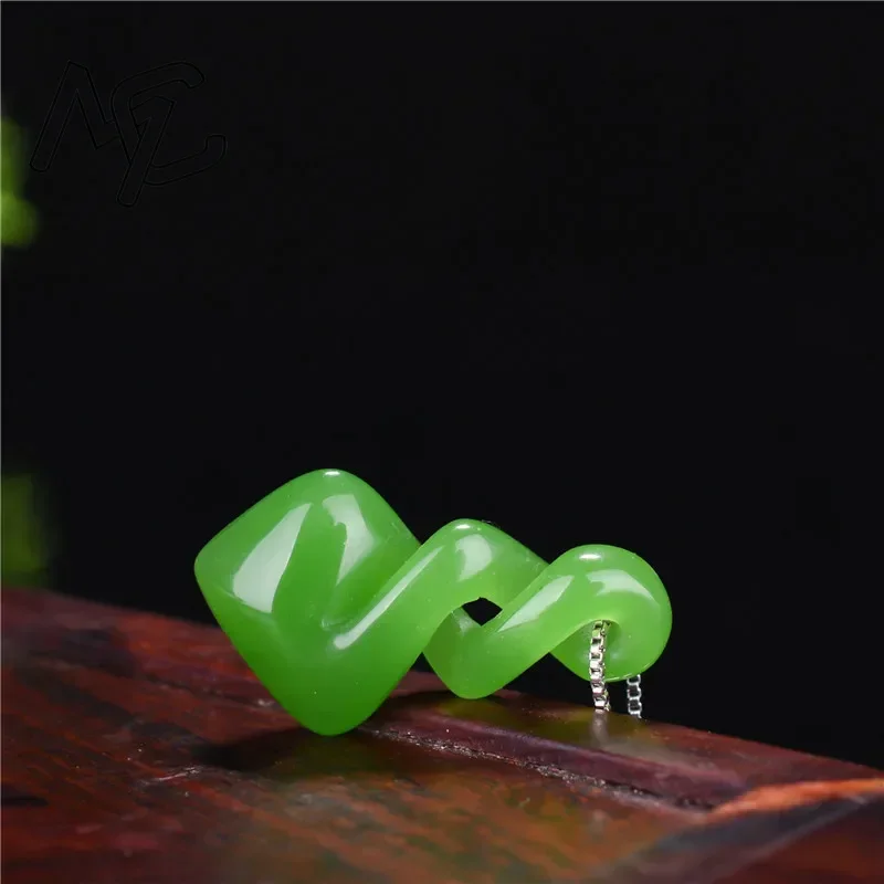 Natural Hetian Jade Green Colo - огляд і ціна Men'S Accessories Drop Shipping