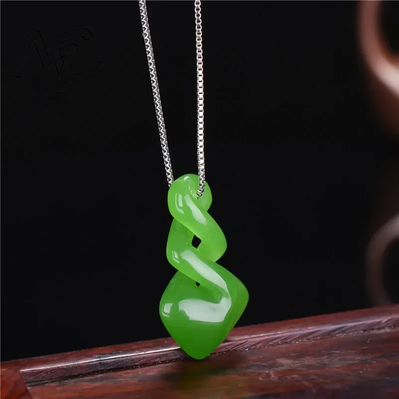Natural Hetian Jade Green Colo - огляд і ціна Men'S Accessories Drop Shipping