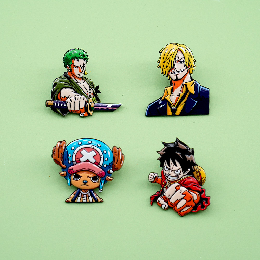 4Pcs Cartoon ONE PIECE Luffy B - огляд і ціна Men Accessories Gift Set
