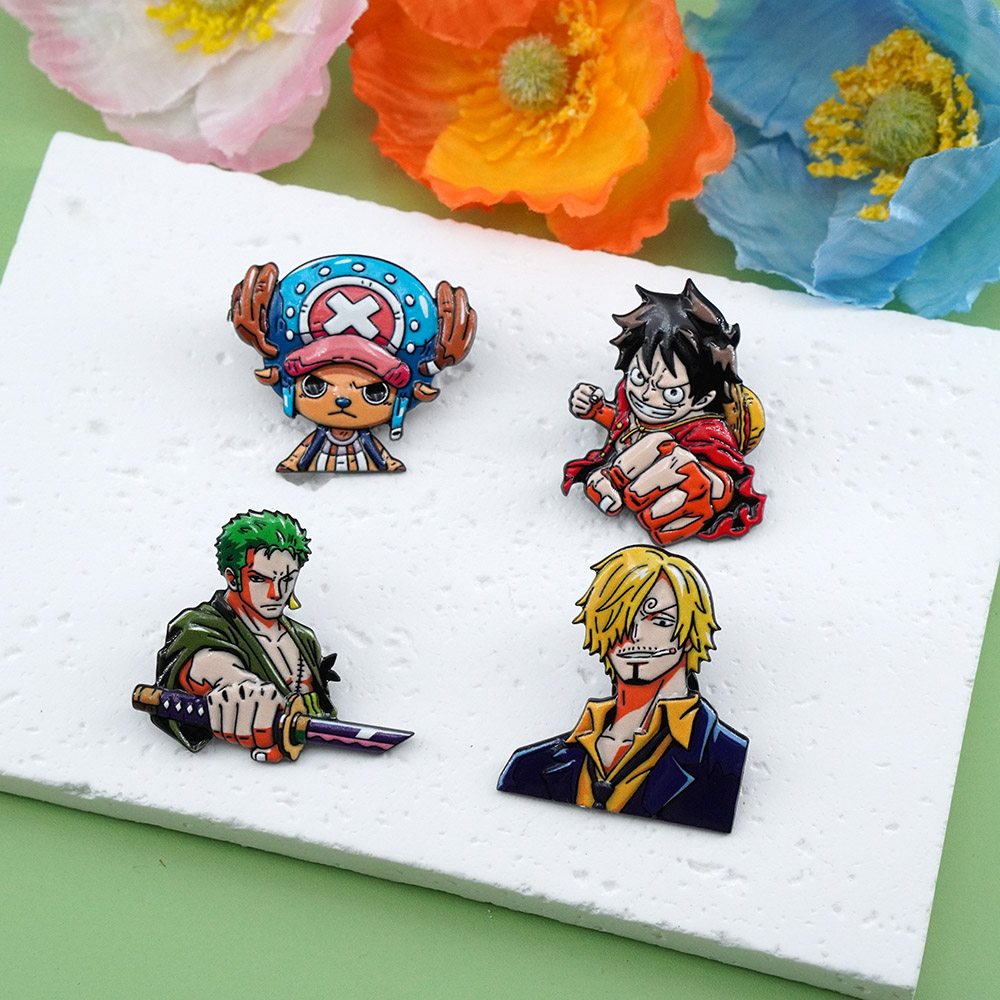 4Pcs Cartoon ONE PIECE Luffy B - огляд і ціна Men Accessories Gift Set