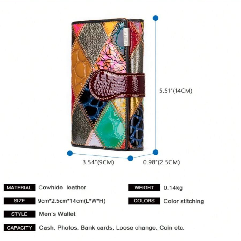 Elegant Ladies Handmade Bag Sh - огляд і ціна Bifold Leather Wallet