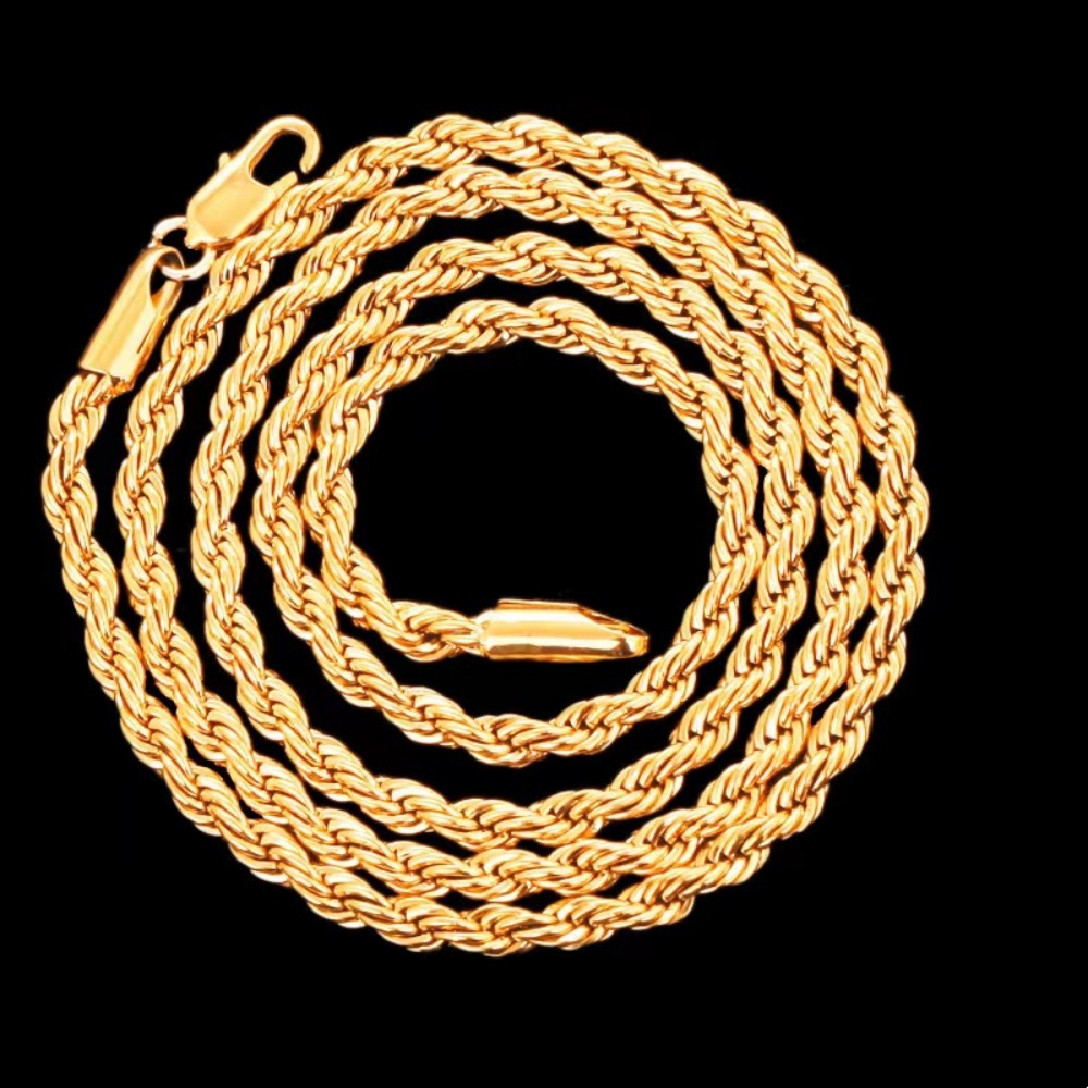 45-60cm Beautiful 18K Gold 4mm - огляд і ціна Men'S Accessories Office