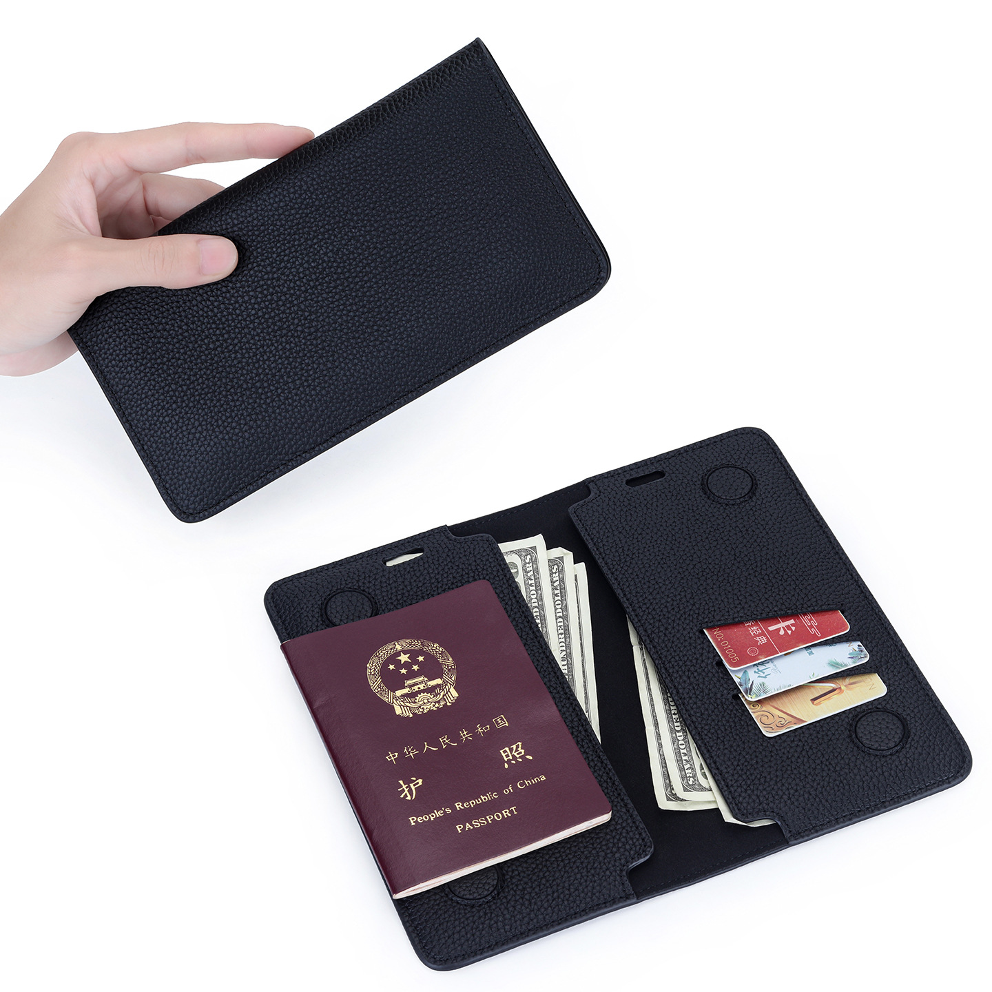 Slim Minimalist Passport Walle - огляд і ціна Bifold Leather Wallet
