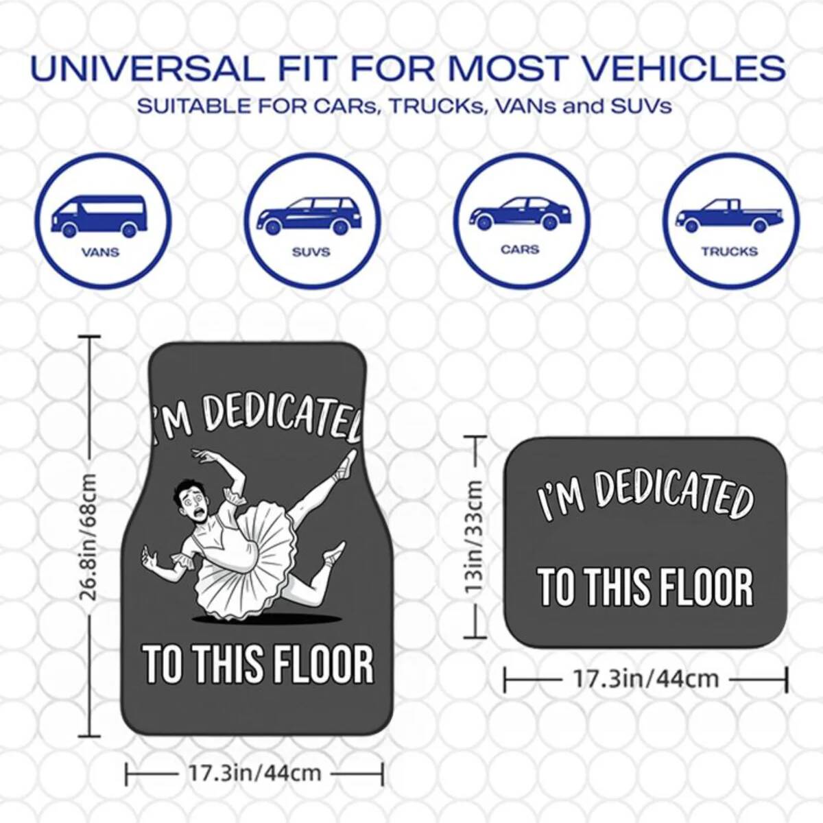 4Pcs Anti-Slip Car Floor Mats  - огляд і ціна Men'S Accessories Vans