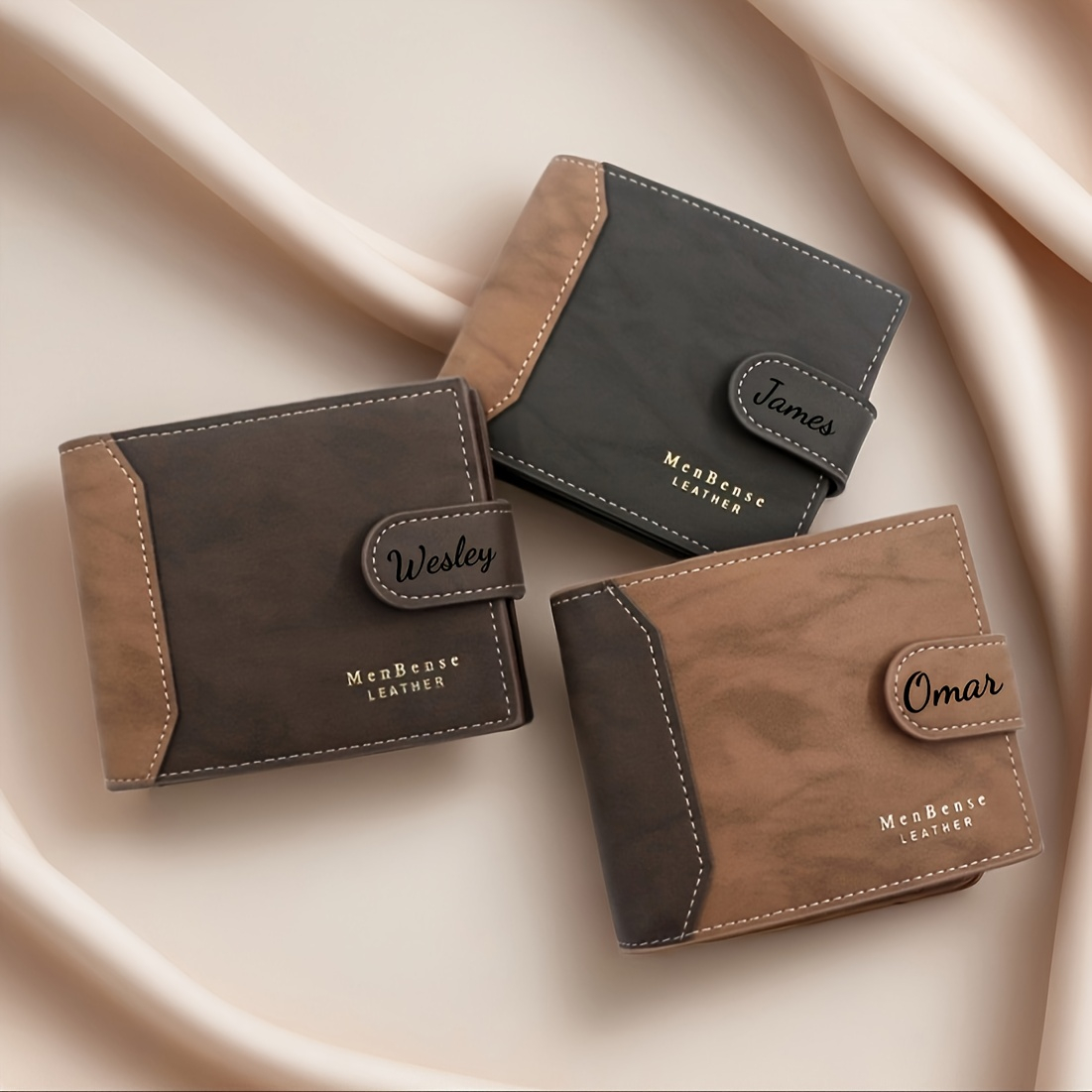 Custom Name Fashion Frosted Le - огляд і ціна Bifold Leather Wallet