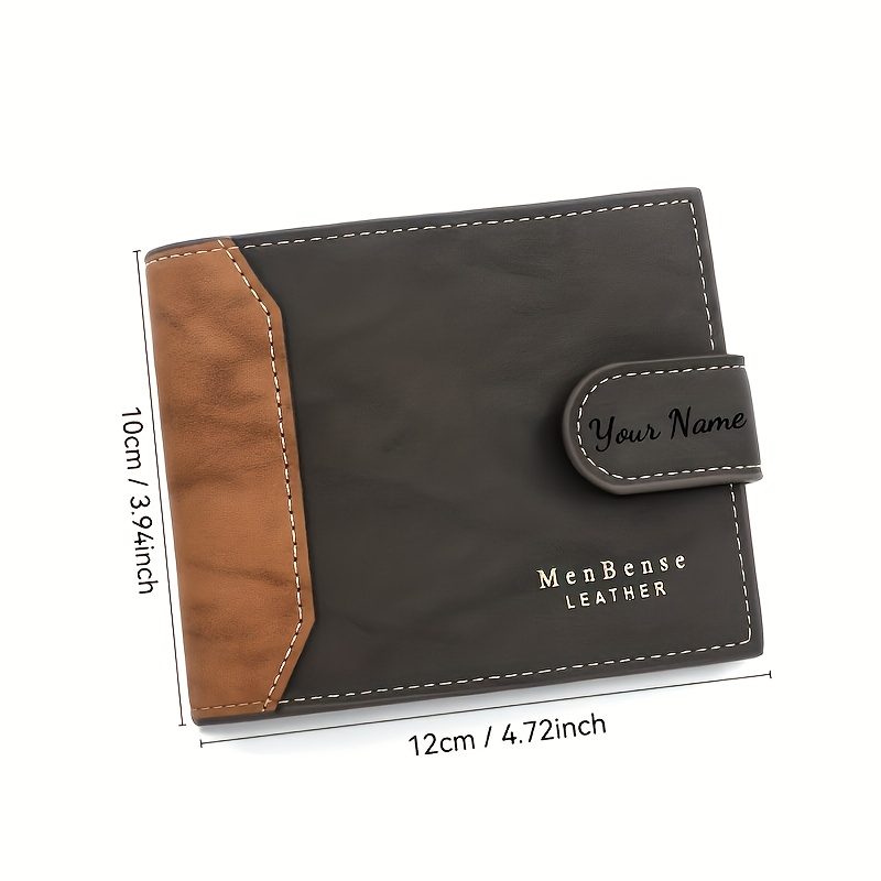 Custom Name Fashion Frosted Le - огляд і ціна Bifold Leather Wallet
