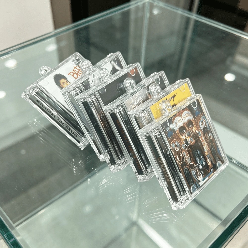 Michael Jackson Merch Mini CD  - огляд і ціна Men Keychain Accessories
