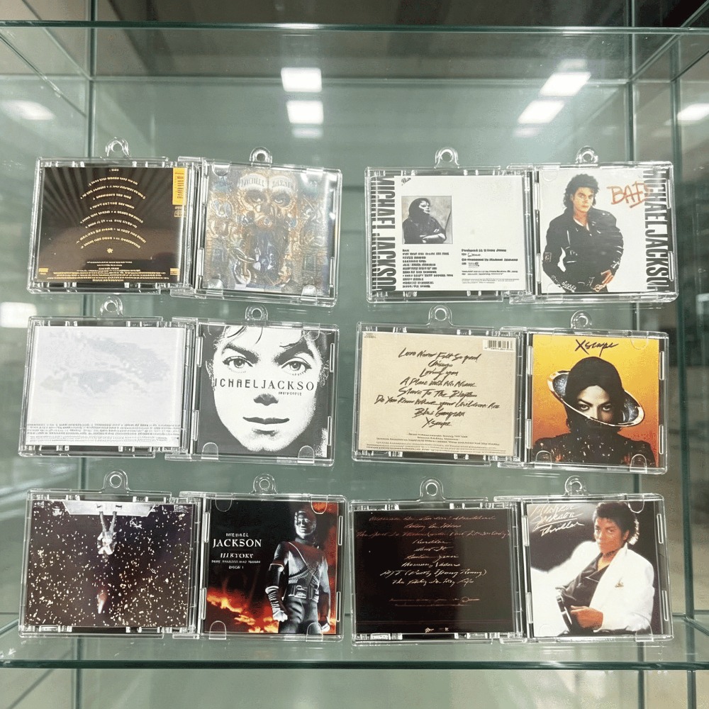 Michael Jackson Merch Mini CD  - огляд і ціна Men Keychain Accessories