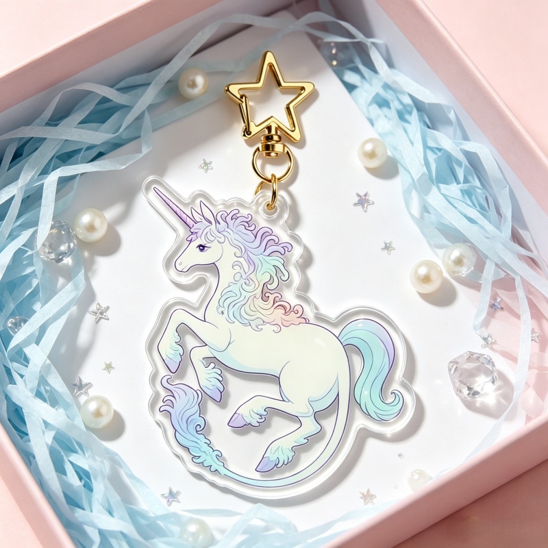 The Last Unicorn Acrylic Keych - огляд і ціна Men Keychain Accessories