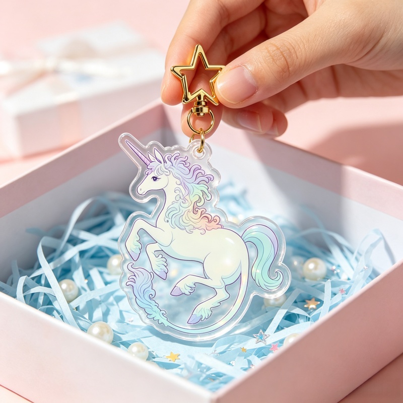 The Last Unicorn Acrylic Keych - огляд і ціна Men Keychain Accessories