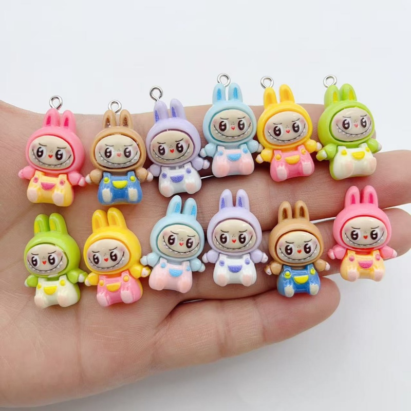 10Pcs Kawaii Rabbit Strawberry - огляд і ціна Men Keychain Accessories