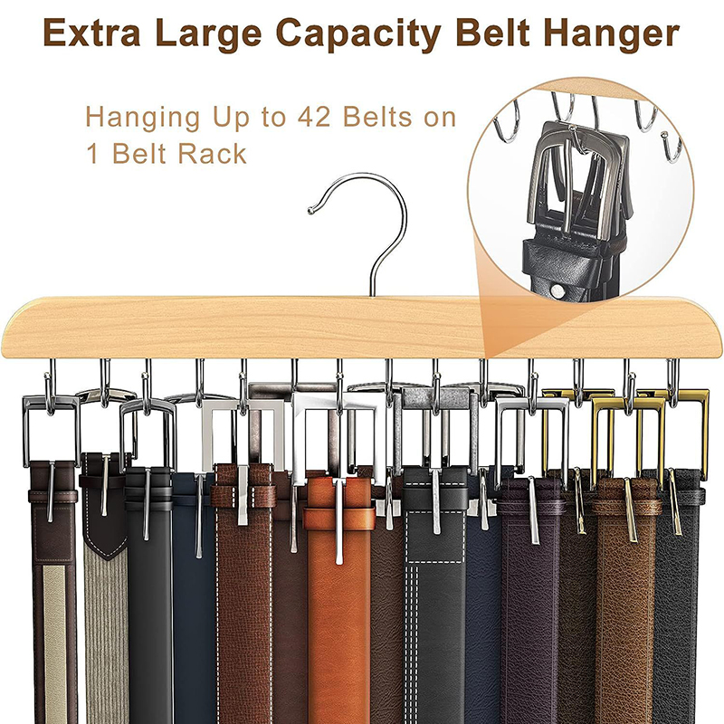 Wooden Belt Rack Women Storage - огляд і ціна Men'S Accessories Wardrobe