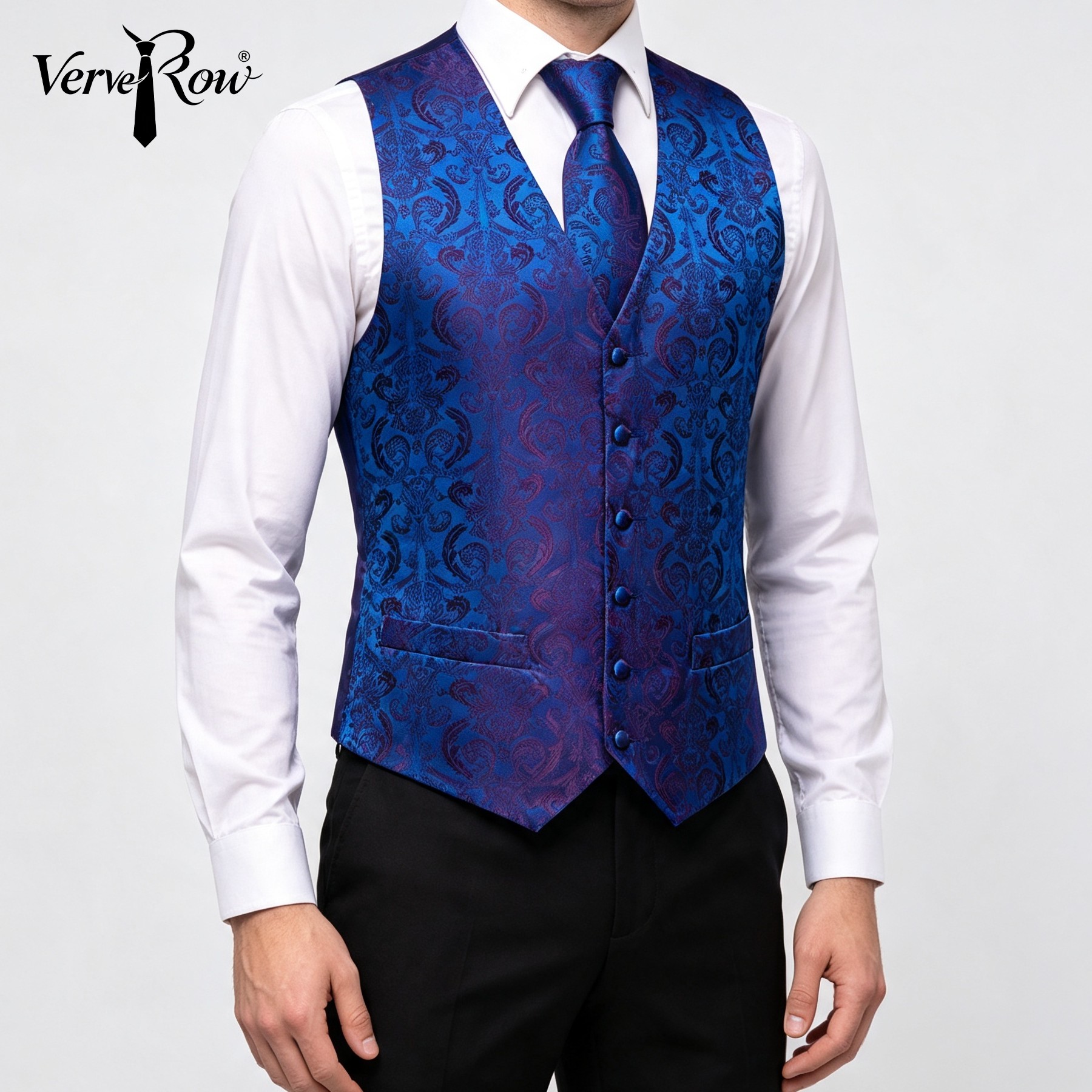 Vest Tie Pocket Square 3Pcs Bl - огляд і ціна Men'S Accessories Office