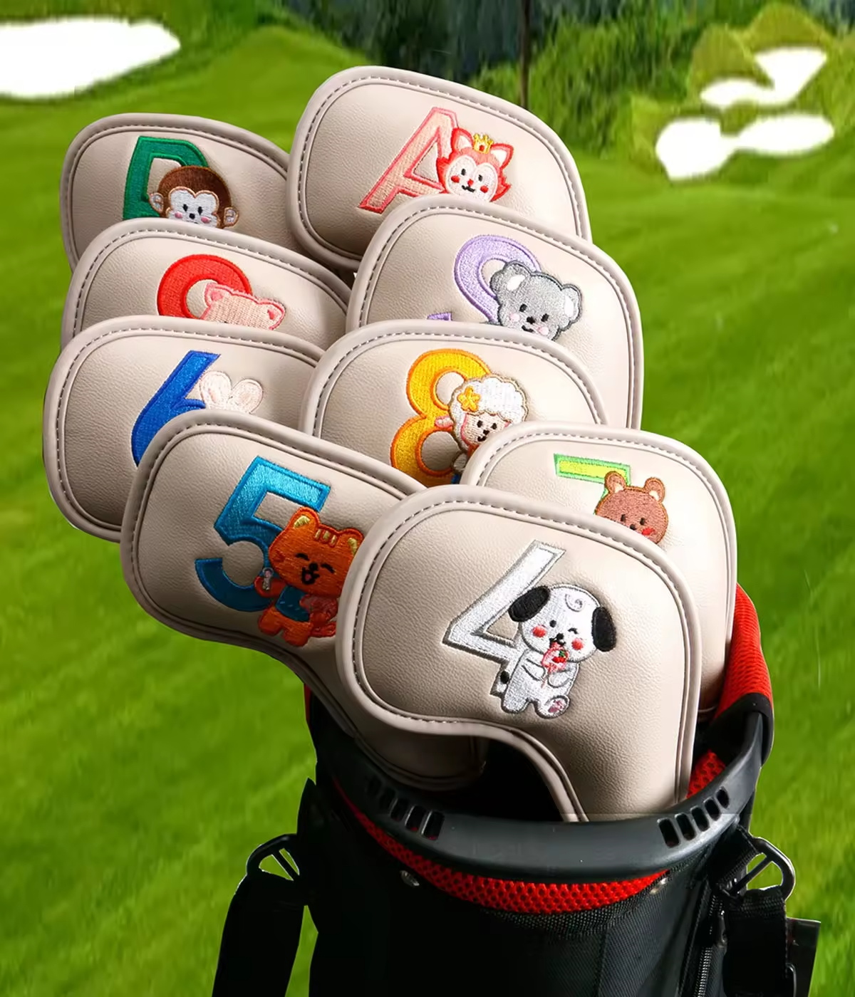 9Pcs Cute Cartoon Animal Golf  - огляд і ціна Men Accessories Style