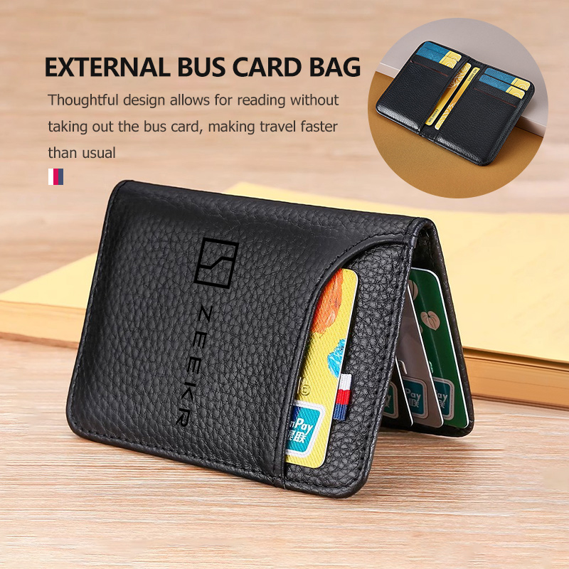 Litchi Pattern Purse Business  - огляд і ціна Bifold Leather Wallet