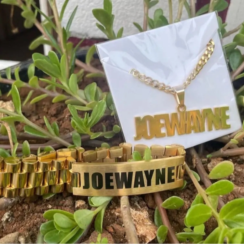 Custom Men Name Necklace Big B - огляд і ціна Men Accessories Gift Set