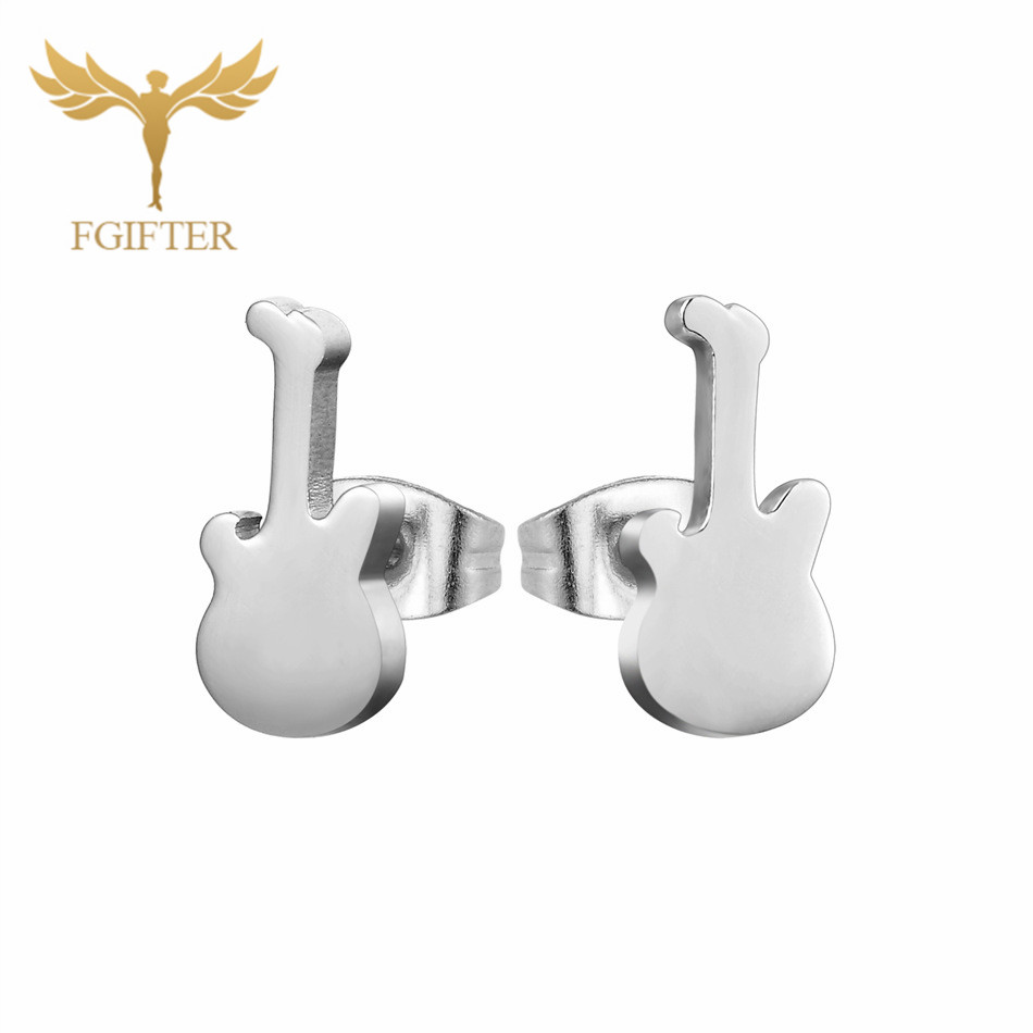 12 Pairs Music Guitar Earrings - огляд і ціна Men Accessories In Store